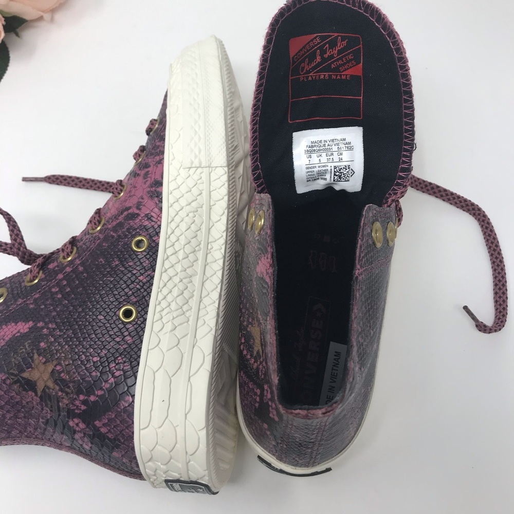 Converse Chuck 70 High Top Leather Vintage Wine W - Picture 8 of 9